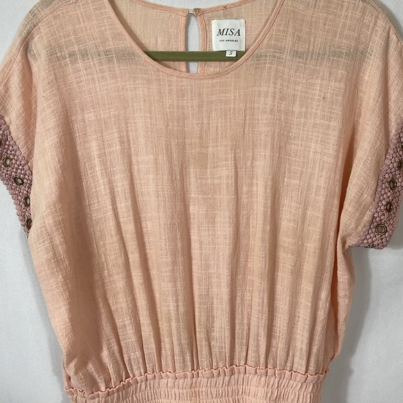 MISA Los Angelos Dress S Layered Look 87% Cotton 13% Rayon Some Wear - Picture 6 of 16